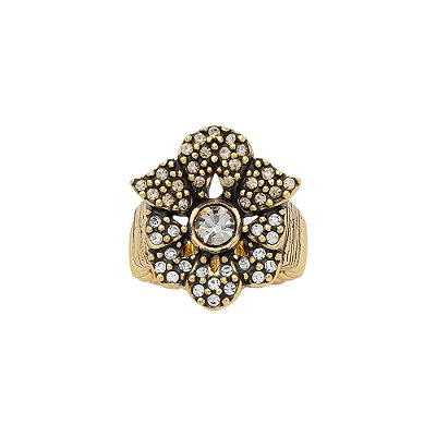 Anel Flor Cobogó Ouro