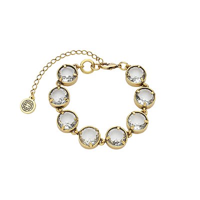 Pulseira Cristal Cobogó Ouro