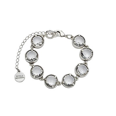 Pulseira Cristal Cobogó Prata