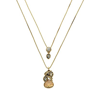 Colar Duplo Sambaré Ouro