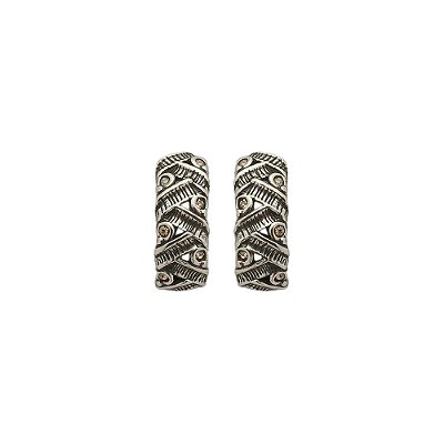 Brinco Argola Texturas Sambaré Prata