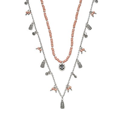 Colar Duplo Veredas Prata