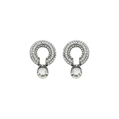 Brinco Design Macramê Prata