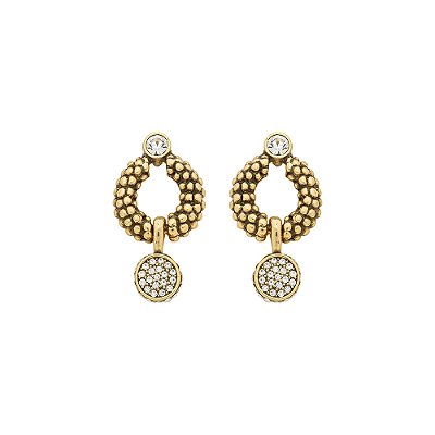 Brinco Formas Macramê Ouro