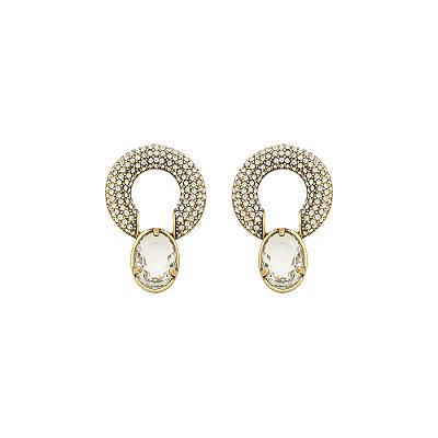 Brinco Conceito Macramê Ouro