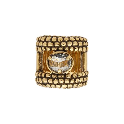 Anel Design Macramê Ouro