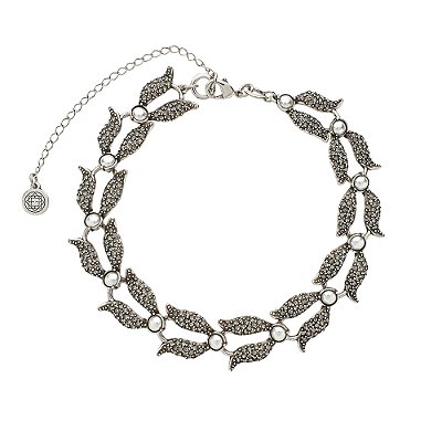 Colar Choker Conceito Elã Prata