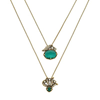 Colar Duplo Elã Ouro