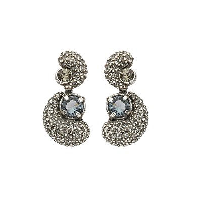 Brinco Longo Flamma Prata