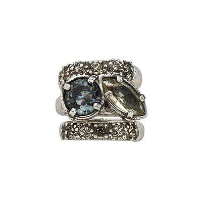 Anel Triplo Flamma Prata