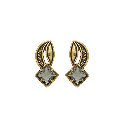 Brinco Carré Aruna Ouro