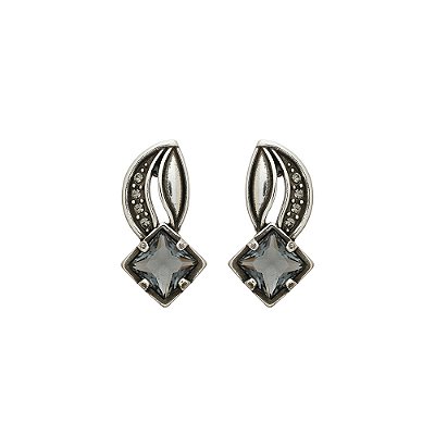 Brinco Carré Aruna Prata
