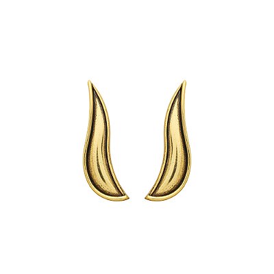 Brinco Liso Aruna Ouro