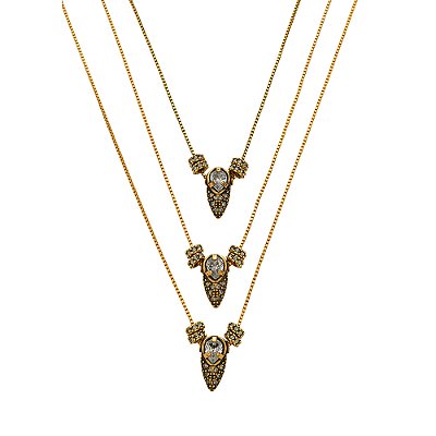 Colar Triplo Mairarê Ouro