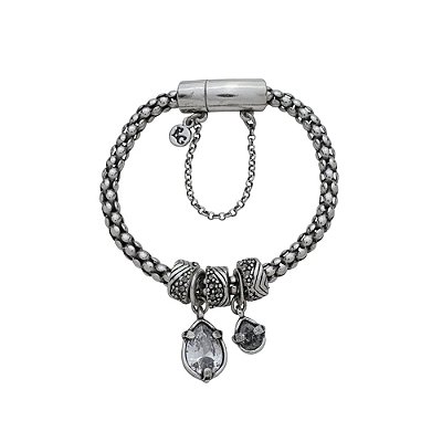 Pulseira Berloques Mairarê Prata