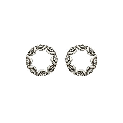 Brinco Vazado Redondo Solaris Prata