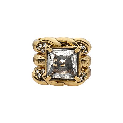 Anel Triplo Solaris Ouro