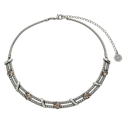 Colar Choker Design Semea Prata