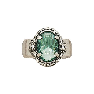 Anel Design Floare Prata