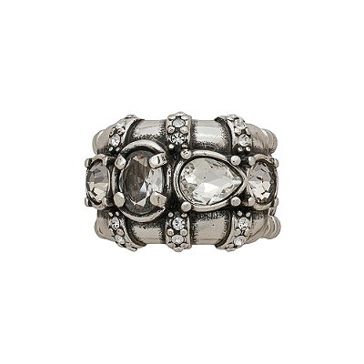 Anel Conceito Floare Prata