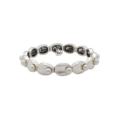 Pulseira Pérola Dália Prata