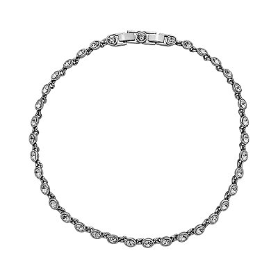 Colar Choker Delicada Cristal P Luminatti Prata