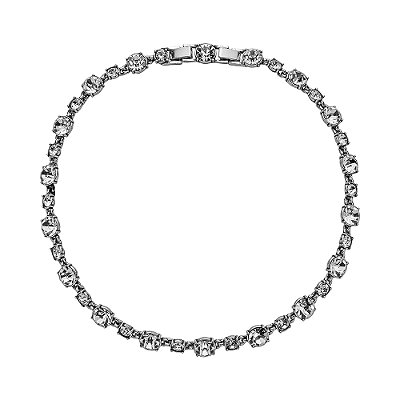 Colar Choker G Cristal Luminatti Prata