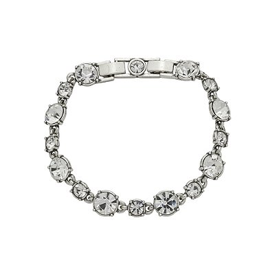 Pulseira Redonda G Cristal Luminatti Prata