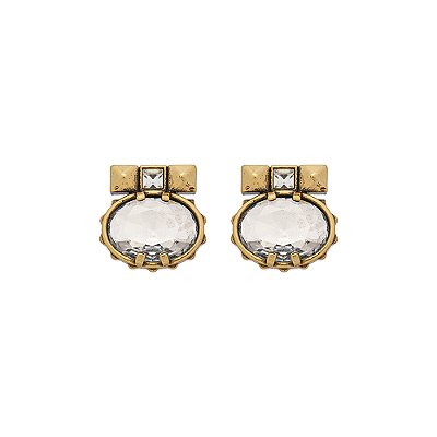 Brinco Midi Oval Ravello Ouro