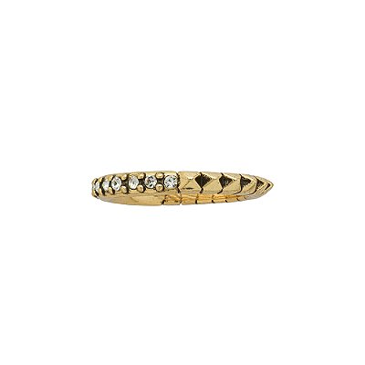 Anel 18 Aro Spike Brilho Ravello Ouro
