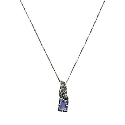Colar Delicado Tanzanite Bellagio Prata