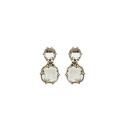 Brinco Cristais Varenna Ouro