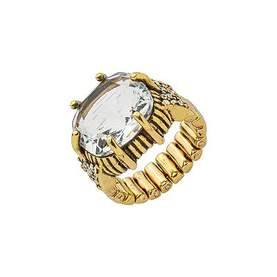 Anel Cristal Varenna Ouro