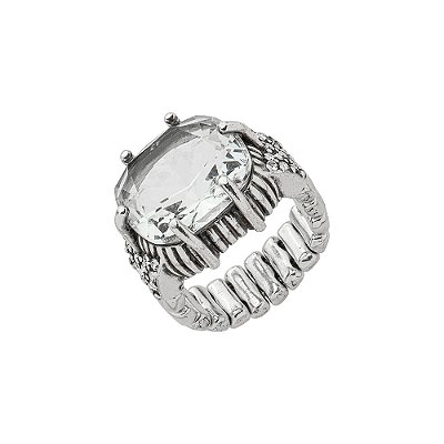 Anel Cristal Varenna Prata