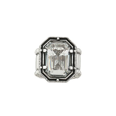 Anel Cristal Positano Prata