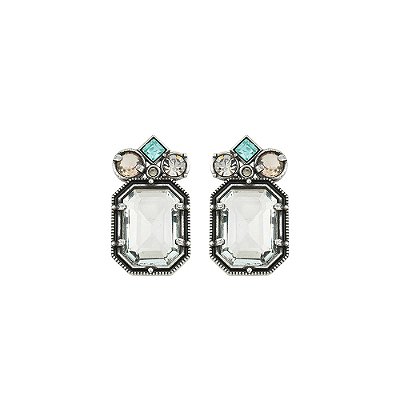 Brinco Positano Cristal Prata