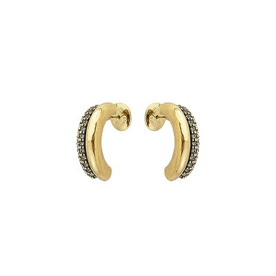 Brinco Meia Argola Nerano Ouro