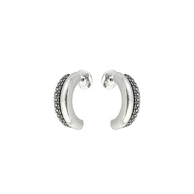 Brinco Meia Argola Nerano Prata