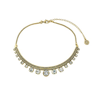 Colar Brilho Cristal Minori Ouro