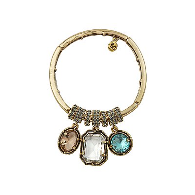 Pulseira Berloques Cristais Positano Ouro