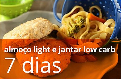 Kit 7 Dias Almoço light e Jantar LOW CARB