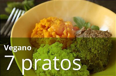 Kit 7 Pratos Veganos - sem glúten