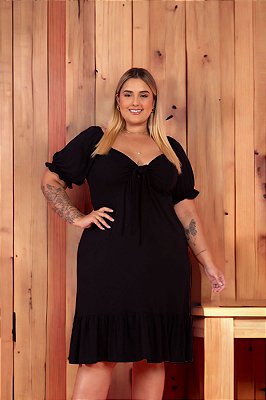 Vestido Pietra Black Plus SIze