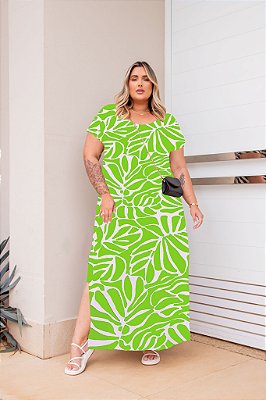 Vestido Longo X Nature Green Plus Size
