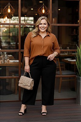Camisa Caramelo Plus Size