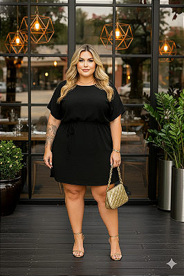 Vestido Lika Black Plus Size