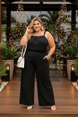 Blusa Paradise Preto Plus Size