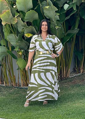 Vestido Nature Green Plus Size