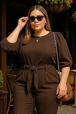 Blusa Nathássia Marrom