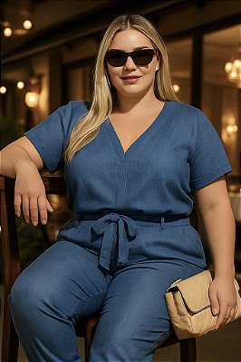 Blusa Nathaly Azul Jeans